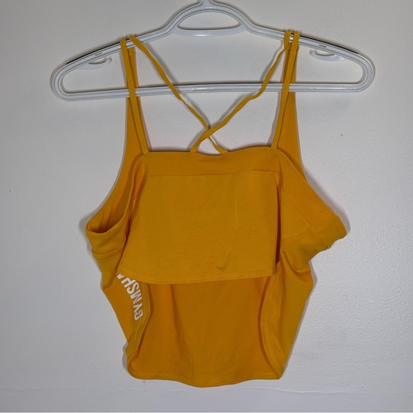 Gymshark | Mustard Camisole Lightweight Strappy Crop Top - Picture 5 of 6